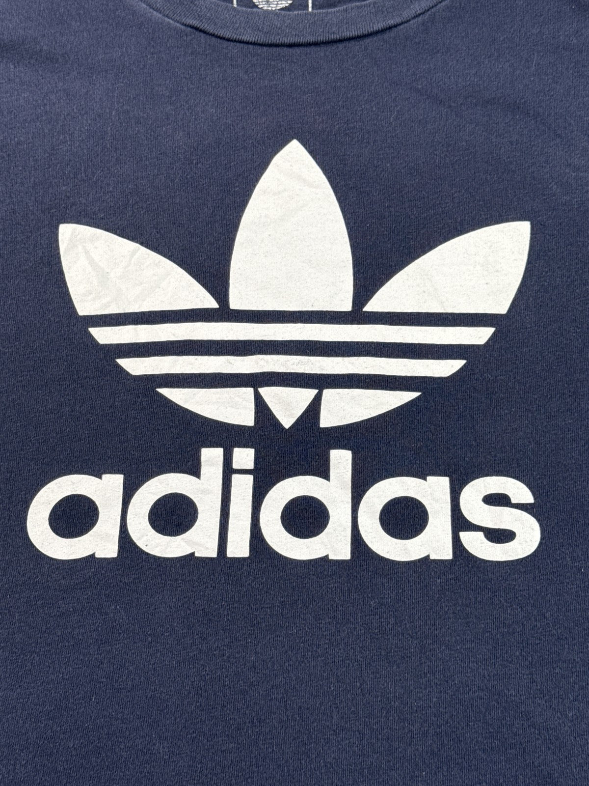 adidas Graphic Tee 11 12Y Youth 12Y Navy Blue Cotton Crewneck Short Sleeve Logo
