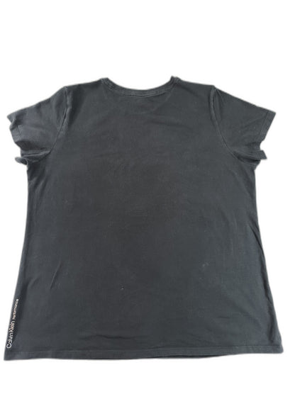 Calvin Performance T Klein Performance Graphic Tee TX Black Cotton Crewneck
