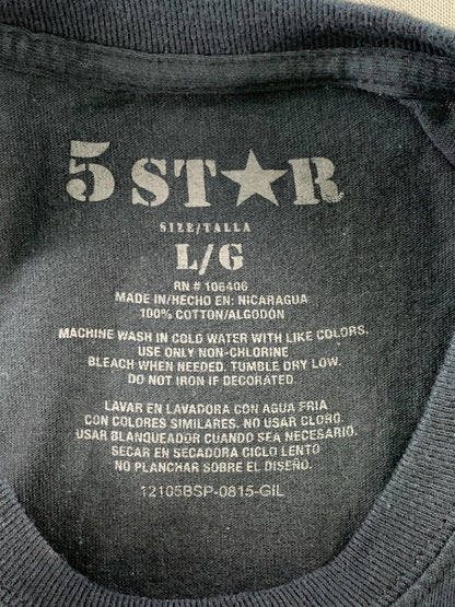 5 Star USA Shirt Mens Large Proud To Be American Patriotic Graphic 2015 Tee
