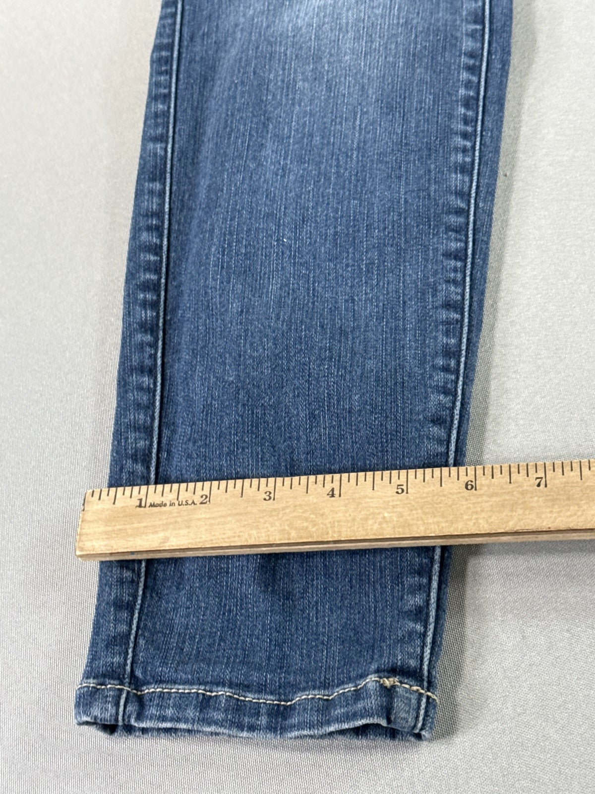TORRID Mid Rise Skinny Jeans Womens 18R Blue Distressed Stretch Denim Cotton