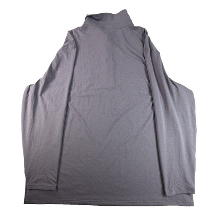 Newtons First Polo Shirt Mens 2XL Gray Long Sleeve Stretch Casual Pocket Top