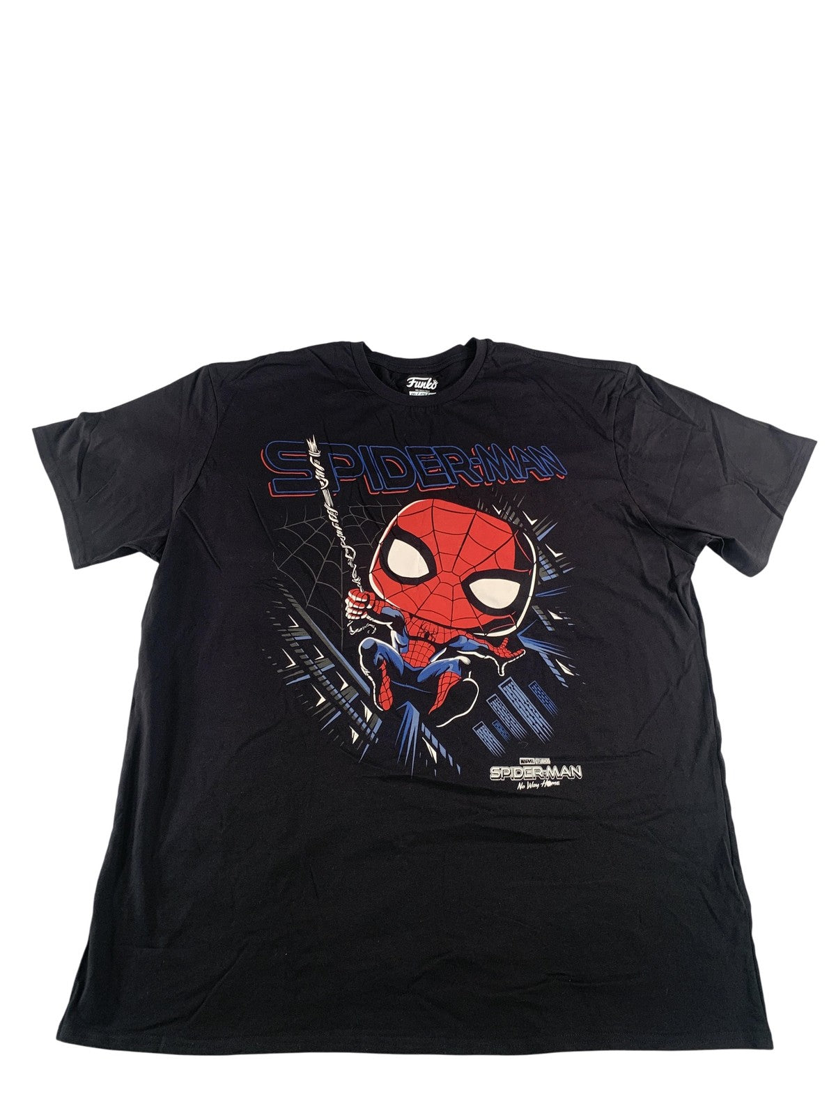 Spider-Man Shirt Mens 2XL Black Funko Marvel No Way Home Movie Graphic Tee 2022