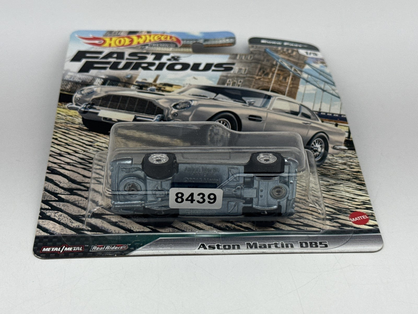 Hot Wheels Fast Furious Aston Martin DB5 Premium Die Cast Toy Car Silver Metal