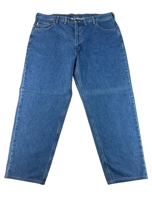 Carhartt B17 DST Jeans Men’s 46x32 Relaxed Fit Blue Denim Workwear Pants