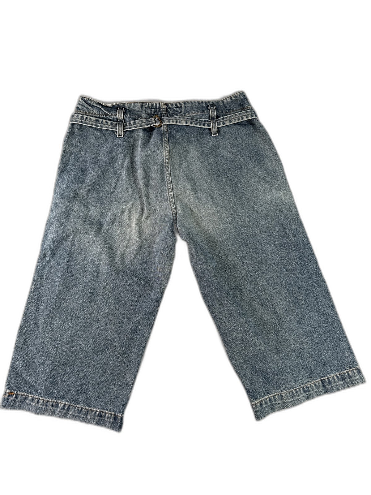 Diesel 737 Bermuda Shorts L Blue 100% Cotton Loose Distressed