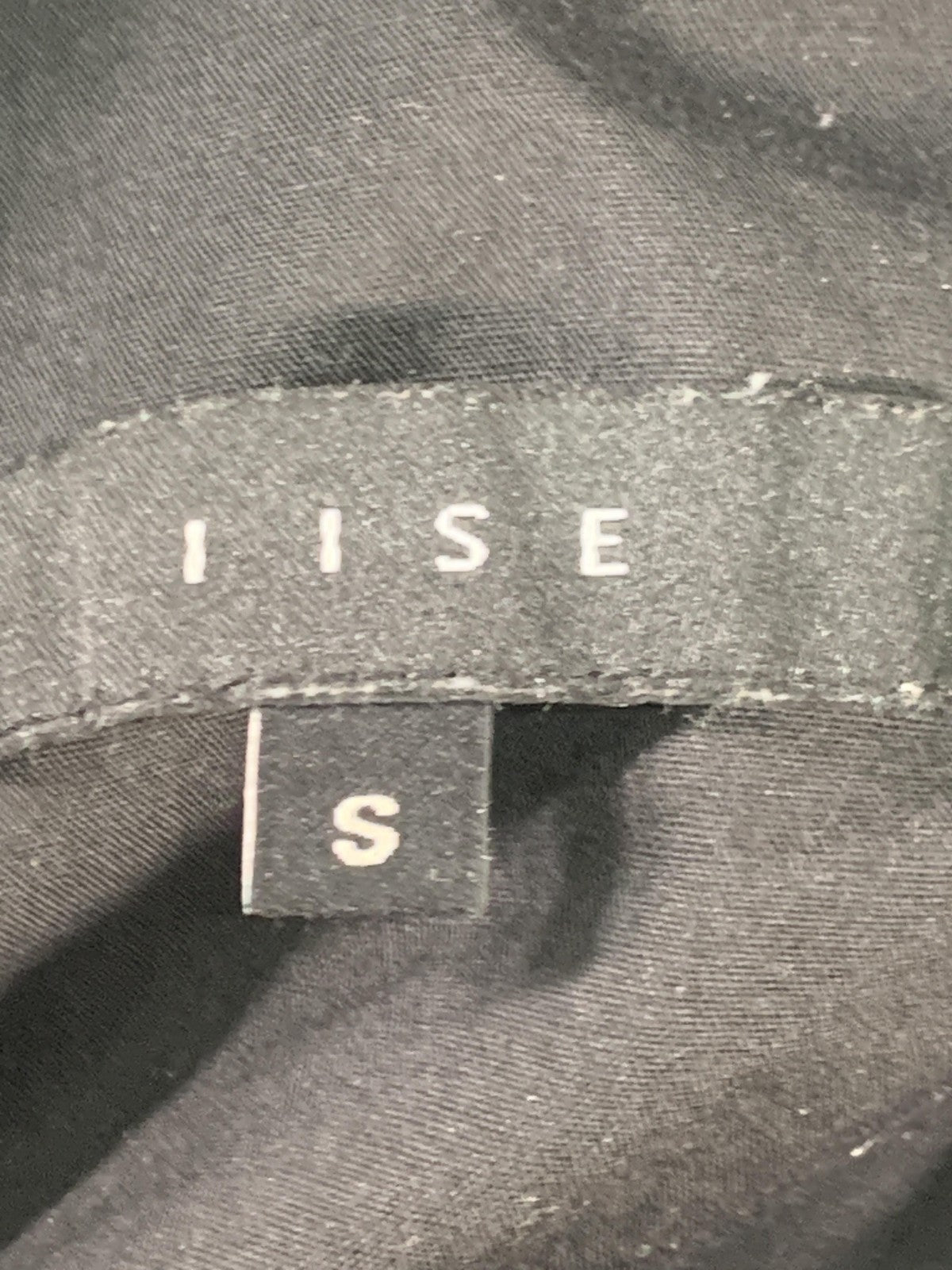 IISE Jogger Pants Mens Small Black Crinkle Nylon Elastic Cuff Relaxed Fit Casual