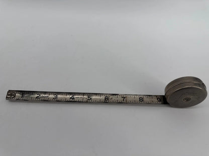 Vintage Lufkin Wizard No.686 6ft Steel Tape Measure USA Saginaw MI Metal Case