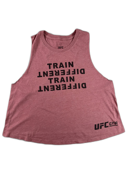 UFC Gym Tank Top Mens L Red Cotton Blend Sleeveless Graphic Print Crewneck Black