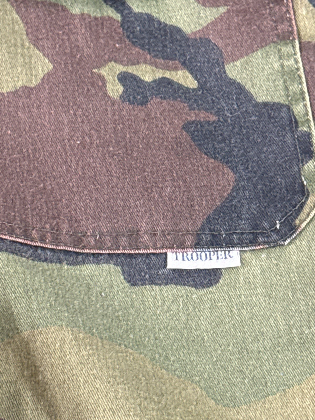 TROOPER Cargo Pants 30x30 Camouflage Brown Green POLYESTER COTTON Military