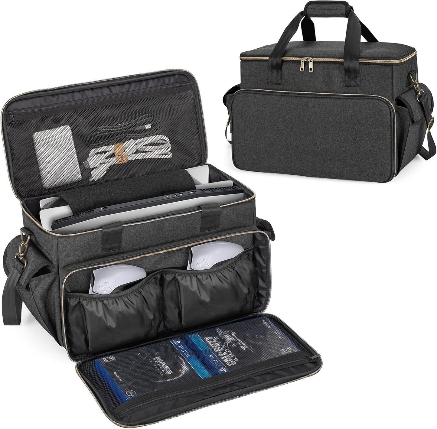 Trunab Travel Bag for PS5 Xbox Series X Console Case Storage Carrying Tote NEW