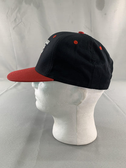 Chicago Bulls Hat Cap Snap Back Mens One Size Black Red NBA Basketball Adidas