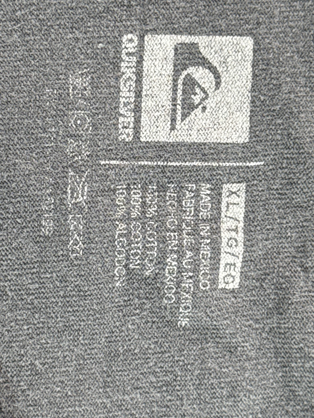 Quiksilver Surf Graphic Tank Top Mens XL Gray 100% Cotton Scoop Neck Sleeveless