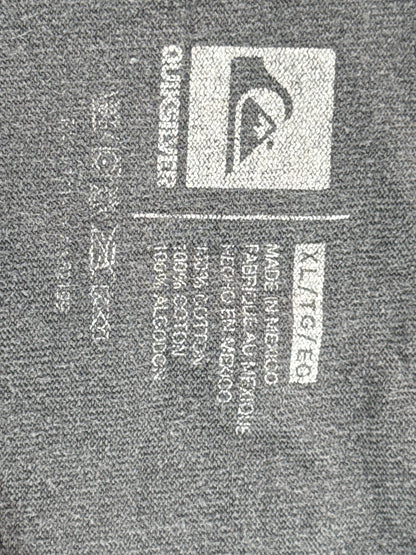 Quiksilver Surf Graphic Tank Top Mens XL Gray 100% Cotton Scoop Neck Sleeveless