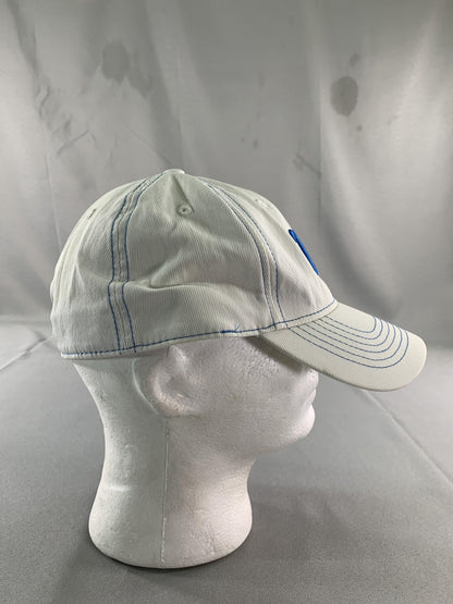 UCLA Bruins Hat Cap Fitted Mens XL White Blue NCAA Basketball Script One Fit 84