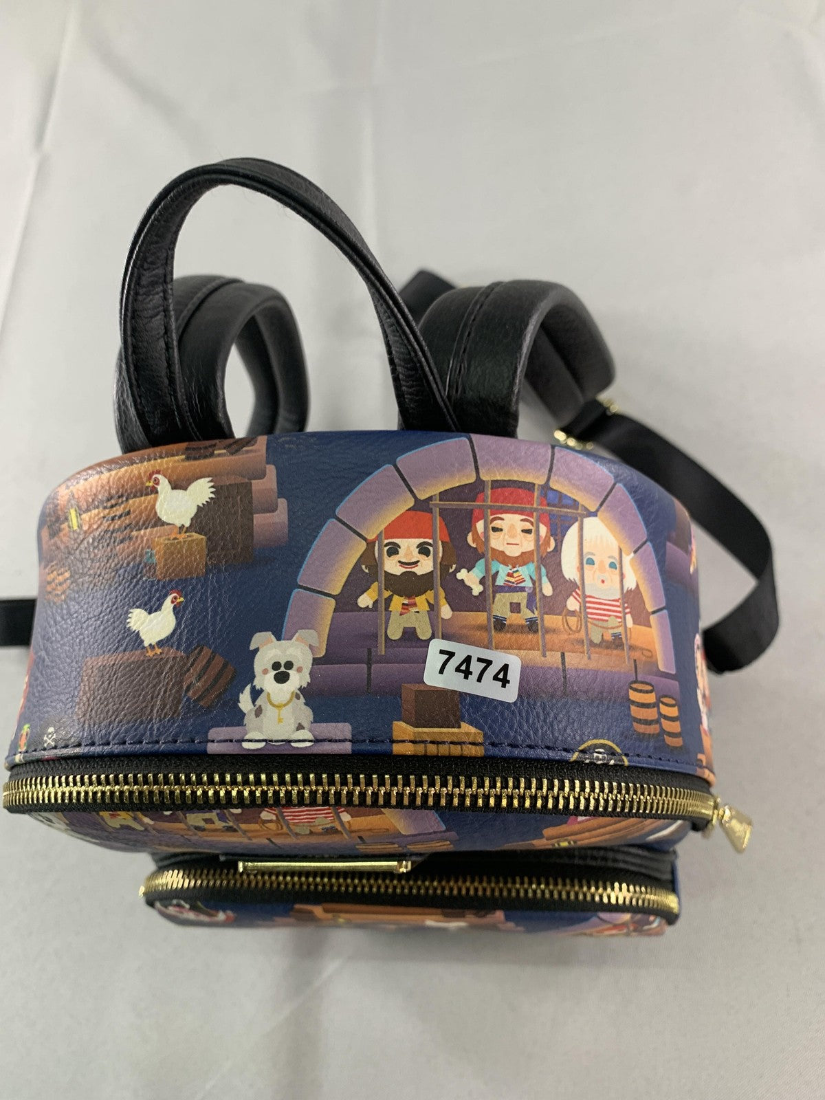 Disney Parks Loungefly Mini Backpack One Size Navy Pirates of the Caribbean Red