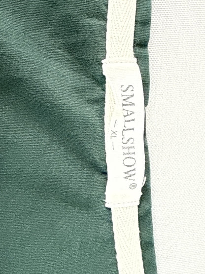 SMALLSHOW Crewneck Long Sleeve Top Womens XL Dark Green Cotton Regular Fit Slim