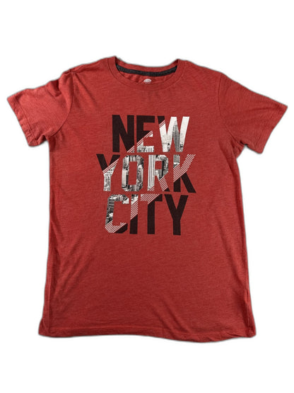 Old New York City Navy Graphic Tee XL Red Cotton Crewneck Short Sleeve
