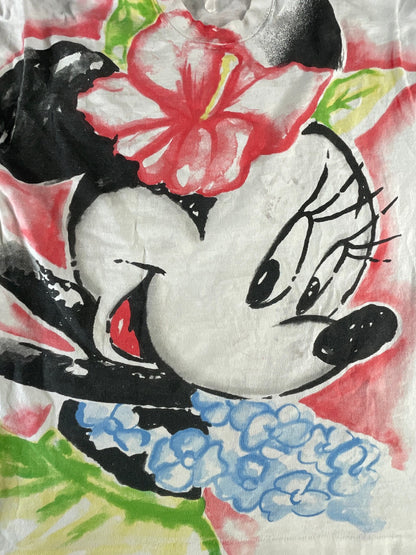 Vintage 90s Disney Minnie Mouse Jerry Leigh Airbrush Tee White XL Single Stitch