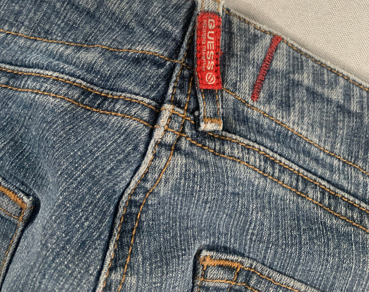Guess Jeans Starlet Slim Bootcut Women 30x26 Blue Stretch Denim Mid Rise USA 138