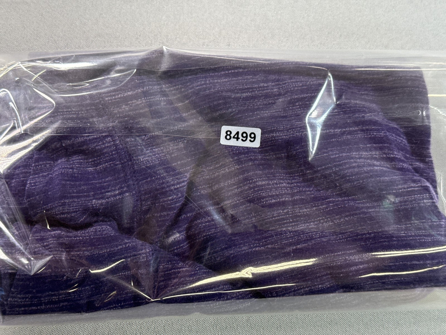 Tek Gear Heathered Long Sleeve Crewneck Top Womens Purple Rayon Polyester M