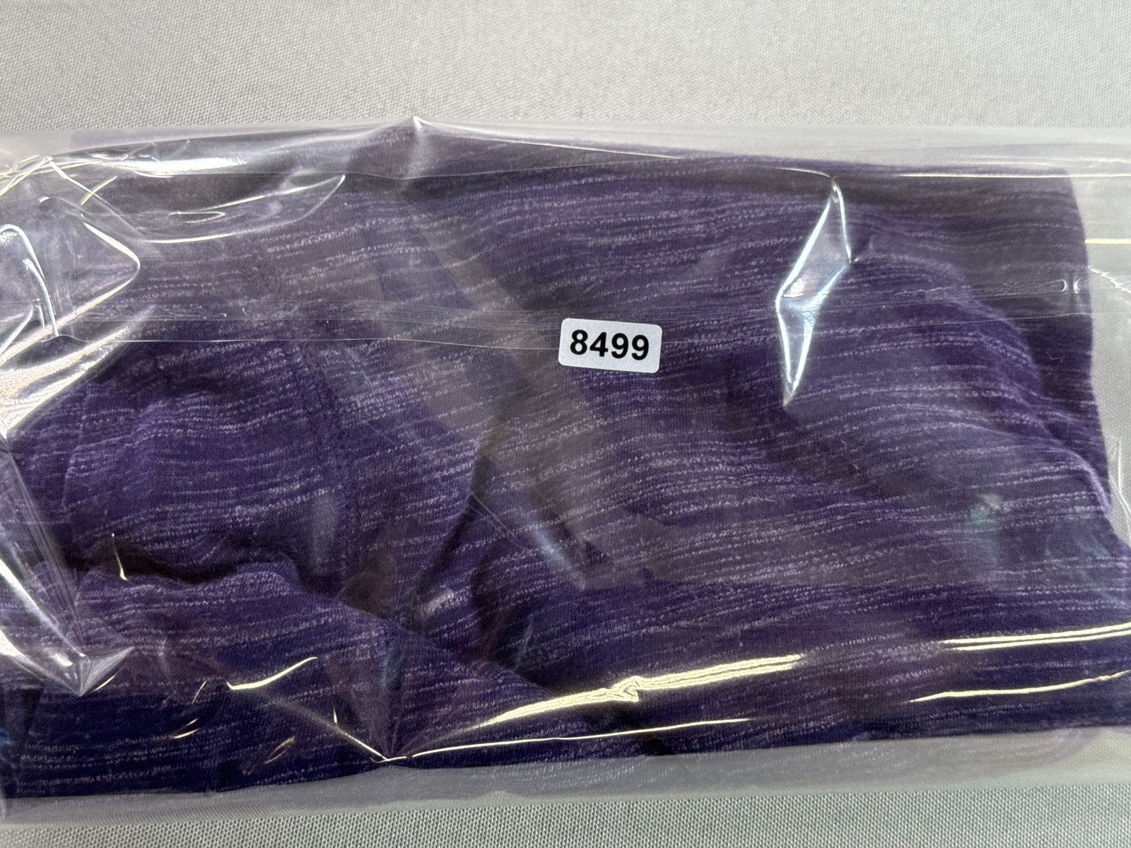 Tek Gear Heathered Long Sleeve Crewneck Top Womens Purple Rayon Polyester M