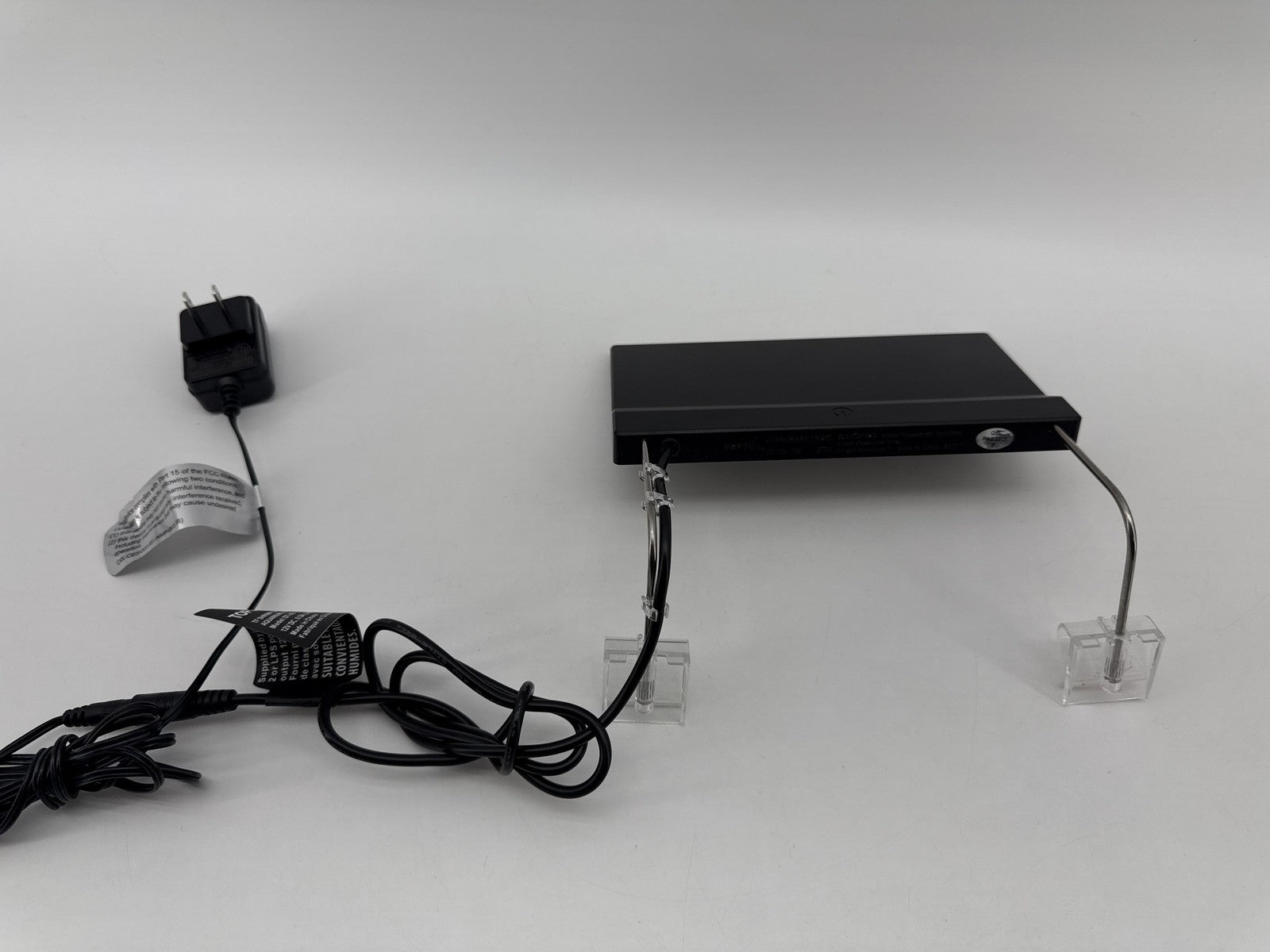 Top Fin Clip On LED Light Black DC Power IPX4 Indoor Aquarium Universal Switch