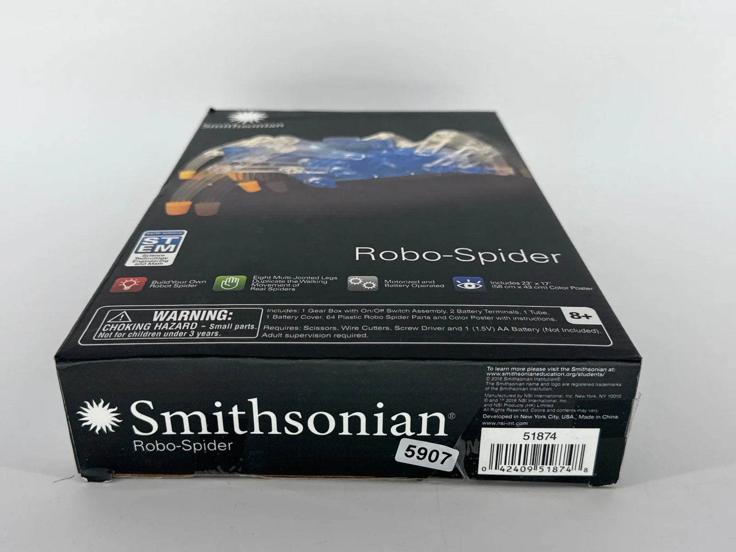 Smithsonian Robo-Spider STEM Kit | Motorized Build & Learn Robotics Toy | NEW