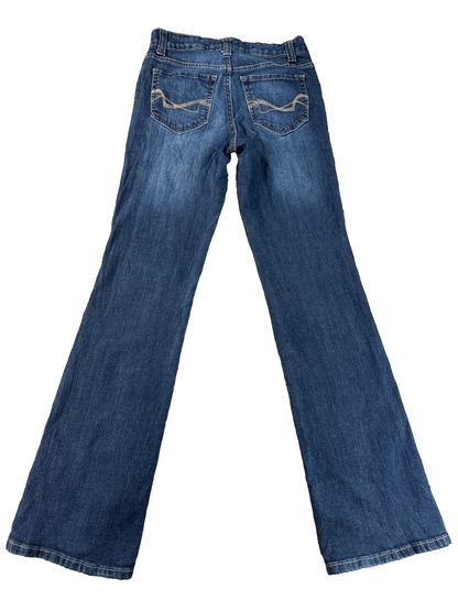 Vintage America Jeans Womens 2/25 Bootcut Stretch Blue Medium Wash Denim Jeans