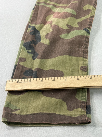 TROOPER Cargo Pants 30x30 Camouflage Brown Green POLYESTER COTTON Military
