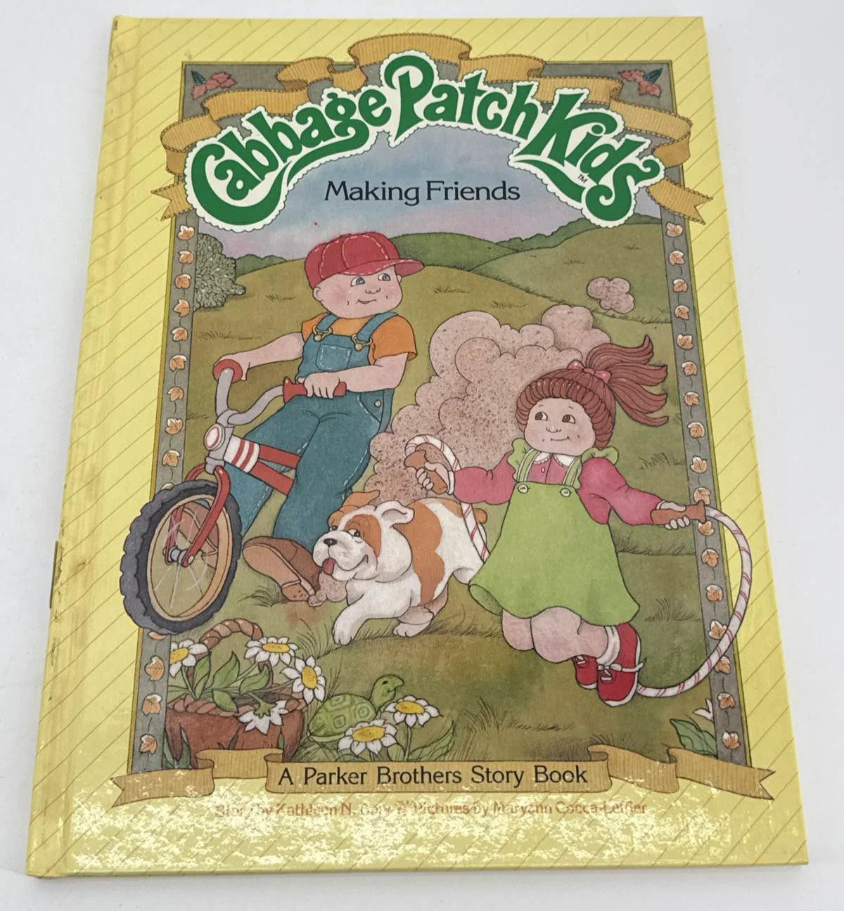 Cabbage Patch Kids Making Friends Book 1984 Parker Bros HC Vintage CPK Unbranded