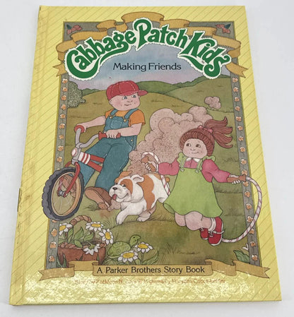 Cabbage Patch Kids Making Friends Book 1984 Parker Bros HC Vintage CPK Unbranded