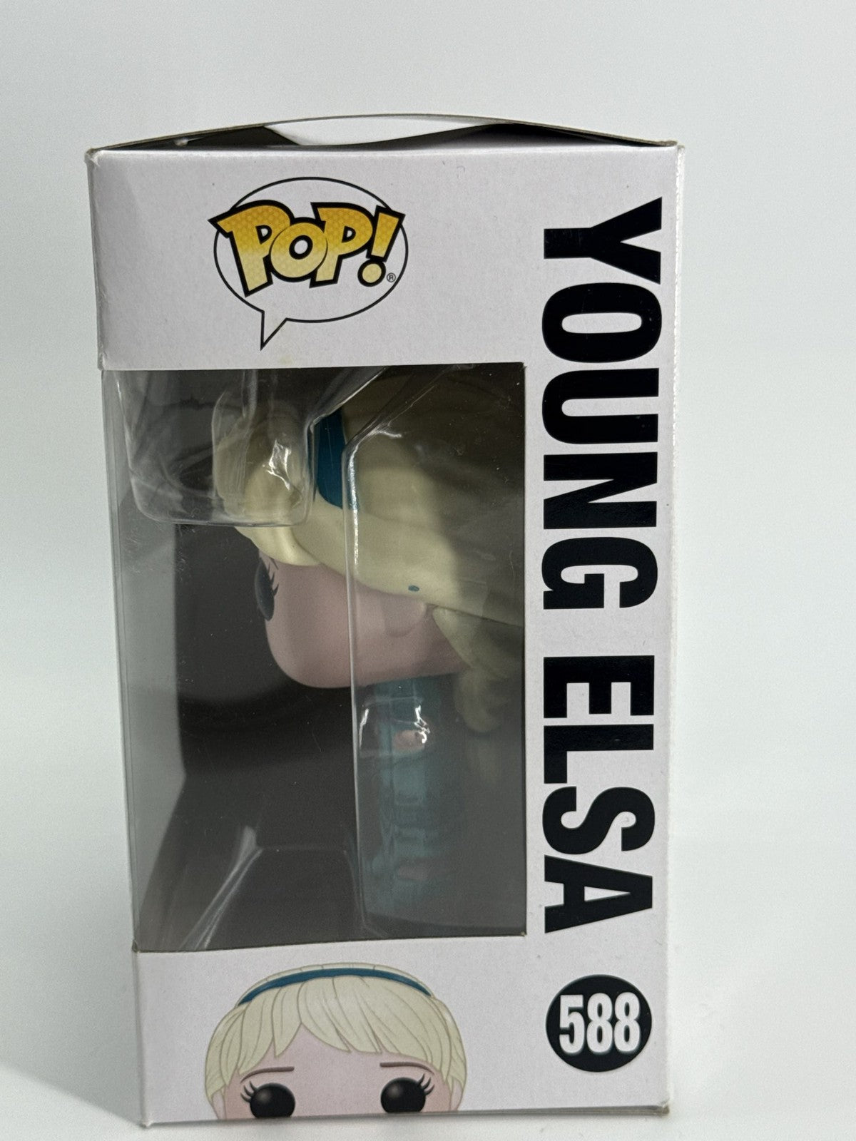 Funko Pop Young Elsa 588 Frozen II Vinyl Figure Disney Displayed with Box 2019