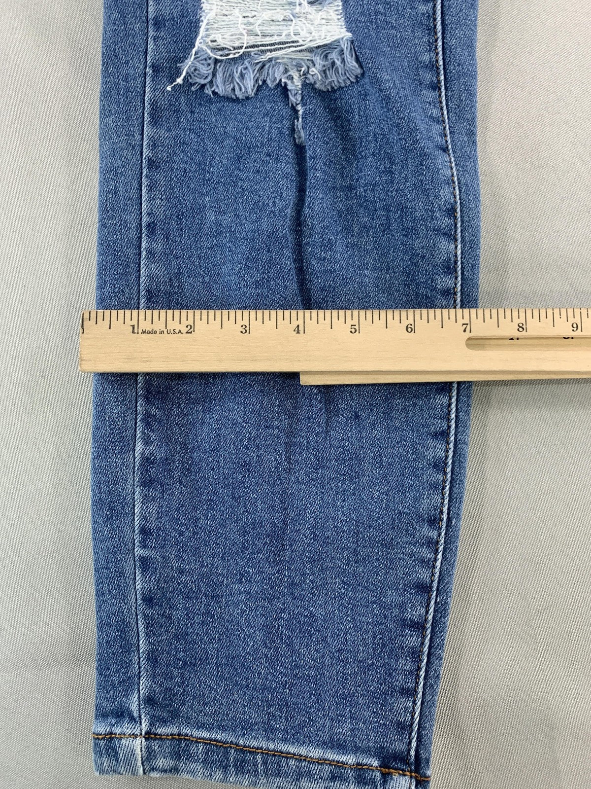 Wax Jean Collection Jeans Womens 9 Medium Distressed Ripped Denim Stretch Pants
