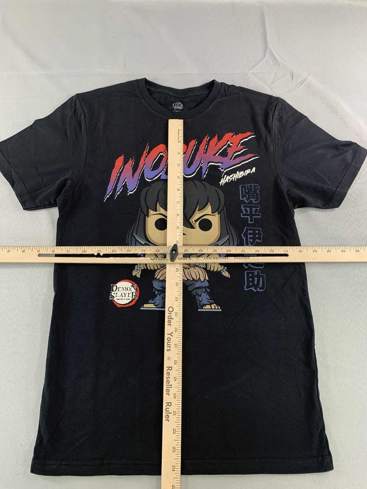 Demon Slayer Inosuke Hashibira Shirt Mens Small Black Pop! Tees Funko Anime 100