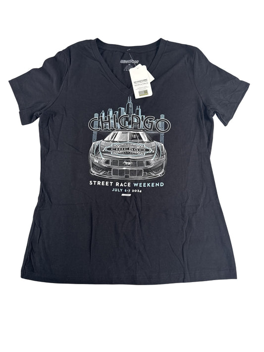 Chicago Street Race Weekend Shirt Womens Medium NASCAR Racing July 2024 Tee