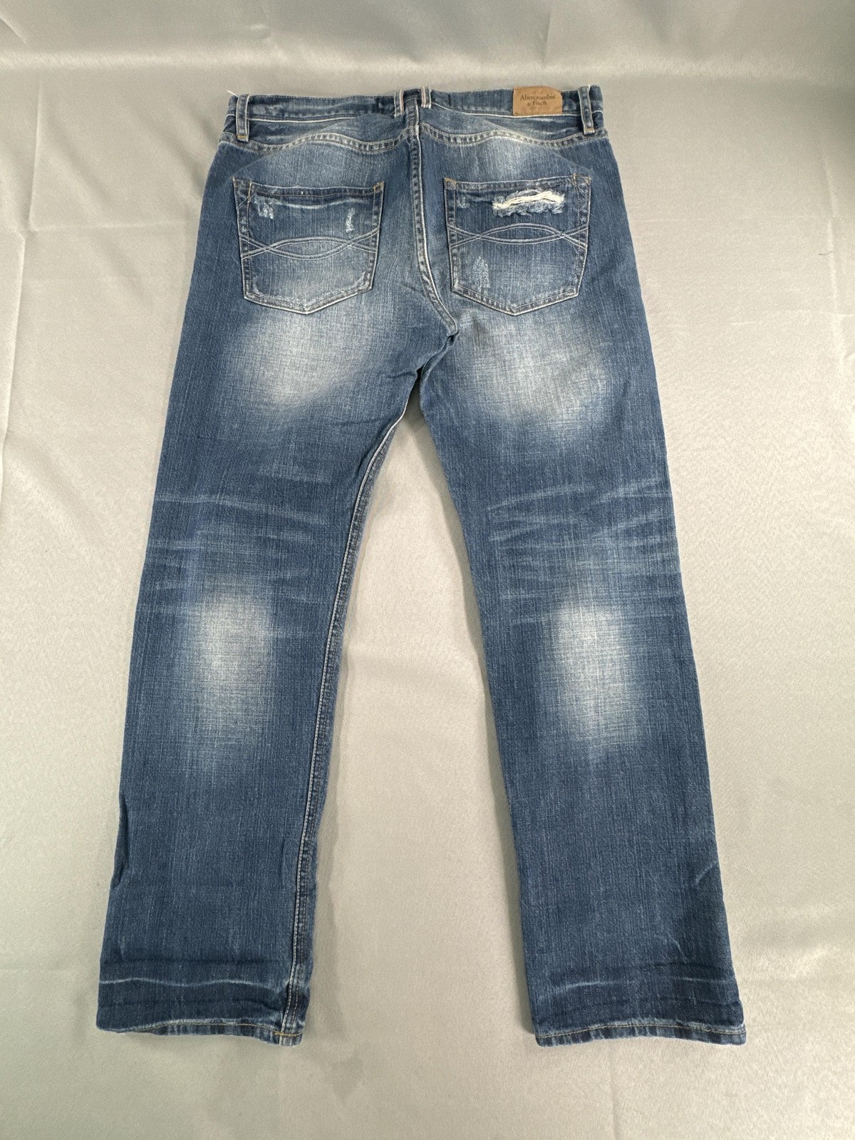 Abercrombie & Fitch Jeans Womens 6 W28 Distressed Selvedge Denim Straight Leg