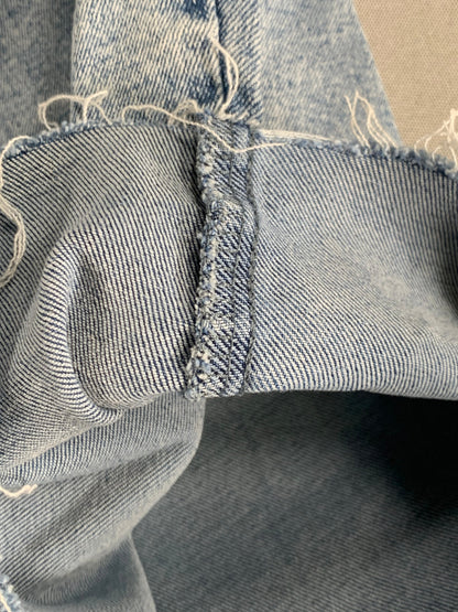 Denizen Levi’s Boyfriend Cutoff Jean Shorts W38 High Rise Frayed Hem Light Wash