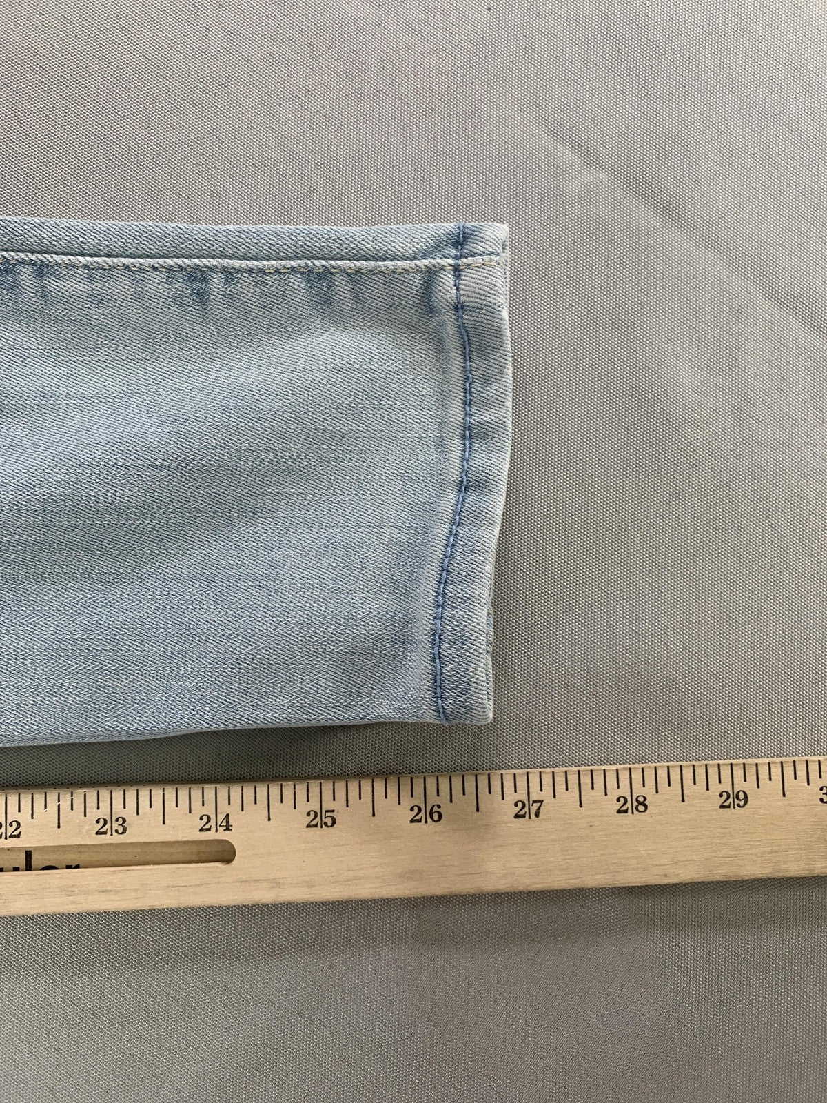 Hollister Jeans Womens 28 Light Blue High-Rise Super Skinny Distressed Ripped 7R