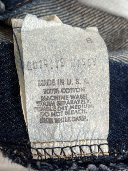Unbranded High Rise Straight Leg Jeans Womens 8 Blue 100% Cotton Vintage Denim