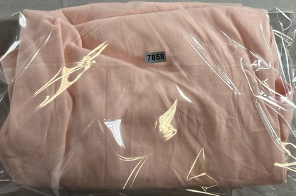 Lands End Shaped Womens XL Pink Blush V-Neck Long Sleeve Cotton Tee Shirt Top