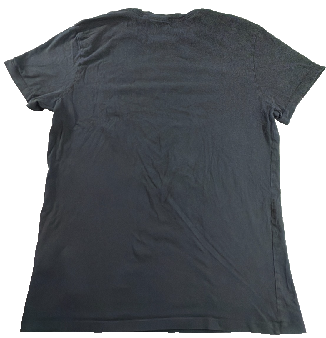 Guess Los Angeles Mens Large Black Gold Triangle Question Mark Graphic Tee Shirt
