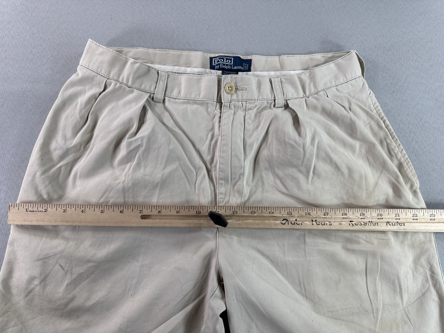 Polo W30 Ralph Lauren Khaki Shorts Unisex 100% Cotton Chino Relaxed Fit Macau