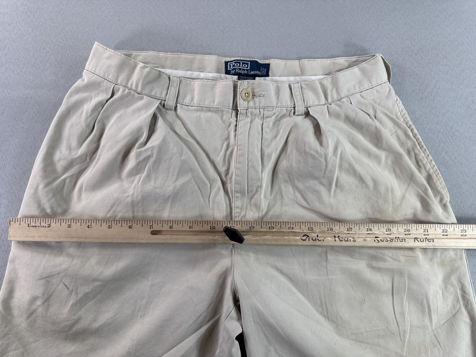 Polo W30 Ralph Lauren Khaki Shorts Unisex 100% Cotton Chino Relaxed Fit Macau