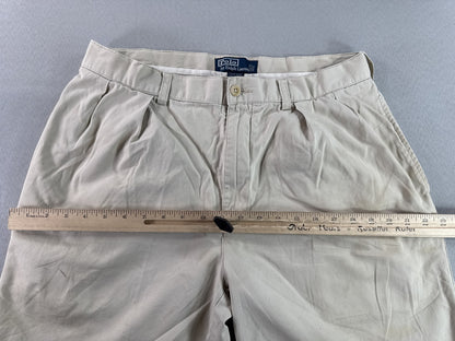 Polo W30 Ralph Lauren Khaki Shorts Unisex 100% Cotton Chino Relaxed Fit Macau