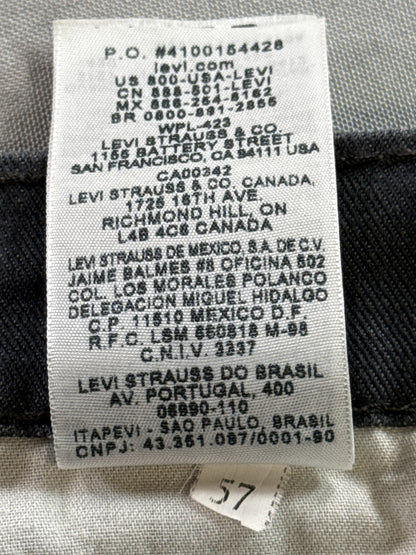 Levi's 511 Straight Leg Jeans 33 x 30 33x30 Gray Cotton Fit Denim Pants Made in