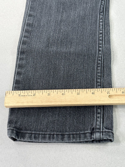 Levi's 511 Straight Fit Jeans 27X27 Black Cotton Elastane Regular Classic