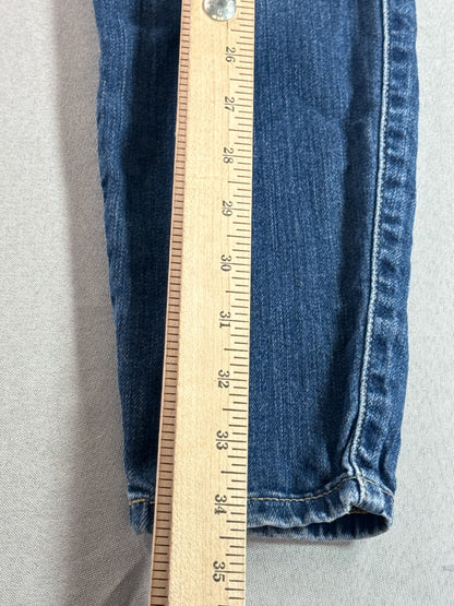Guess Sexy Curve Skinny Jeans Womens Blue Stretch Denim Mid Rise Faded Wash 30