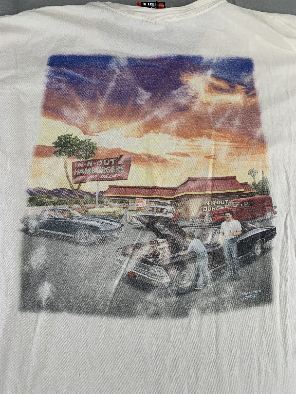 Vintage In-N-Out Burger Shirt Mens XL Hanes Beefy-T California 2005 Tee 00s