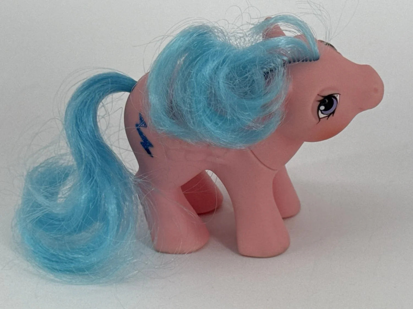Firefly My Little Pony G1 Pegasus Pink Blue 1983 Hasbro Lightning Bolt MLP White