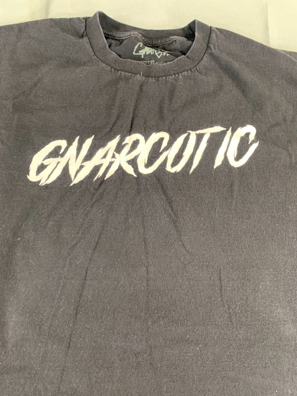 GNARCOTIC XL Black T-Shirt Street Addict Logo Graphic Tee Skate Streetwear NWT